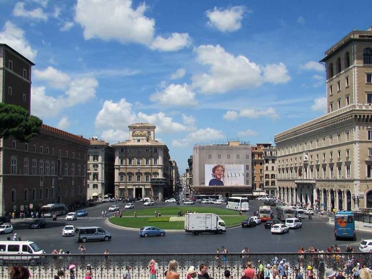 La piazza Venezia